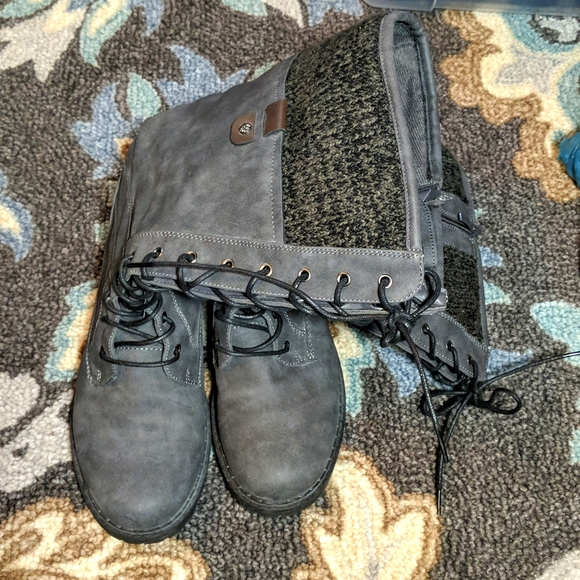Maurices Emma Tall Wide Calf Boots, Gray, 9 - Picture 1 of 9